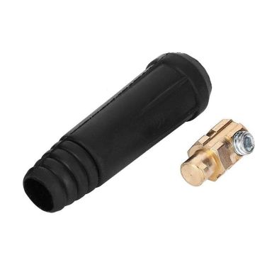 DKJ 10-25mm² Black Welding Cable Quick Plug (100-200A)