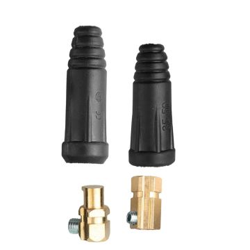 Kaile Welding 35-50mm² Heavy Duty Connector - 300A Quick Plug & Socket (Red/Black)